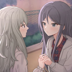 This is a pixiv picture whose title is いちねね + こはね.