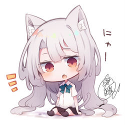 This is a pixiv picture whose title is にゃー.