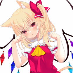 This is a pixiv picture whose title is 猫耳フランちゃん.