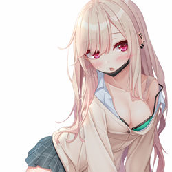 This is a pixiv picture whose title is 誘うJK.