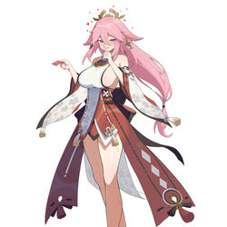 This is a pixiv picture whose title is Yae Miko.