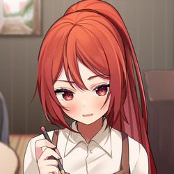 This is a pixiv picture whose title is 私の電話番号？？？.