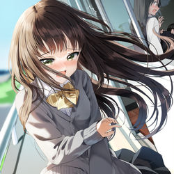 This is a pixiv picture whose title is 「今こっち見んなぁ！」.