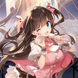 This is a pixiv picture whose title is 💖.
