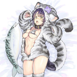 This is a pixiv picture whose title is 猫の日もみみちゃん.