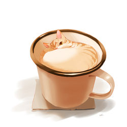 This is a pixiv picture whose title is カフェオレ（仮）.