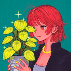 This is a pixiv picture whose title is ペペロミアの記憶.