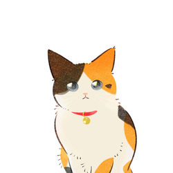 This is a pixiv picture whose title is 猫と人.