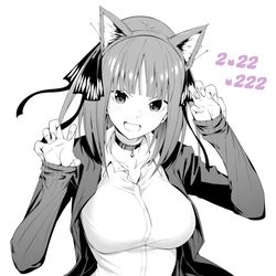 This is a pixiv picture whose title is ２ニャン🐱.