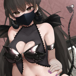 This is a pixiv picture whose title is 「搾り取ってあげるね？😈」.