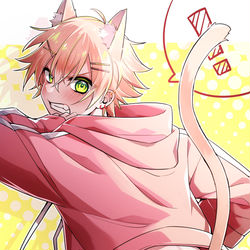 This is a pixiv picture whose title is 「触んなよ！」.