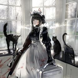 This is a pixiv picture whose title is meow.