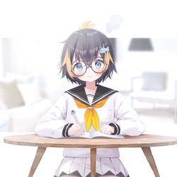 This is a pixiv picture whose title is Studying.
