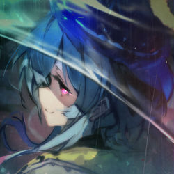 This is a pixiv picture whose title is 水月.
