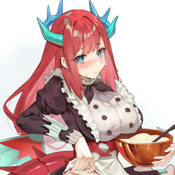 This is a pixiv picture whose title is ドラゴンメイド・ティルル.