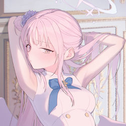 This is a pixiv picture whose title is 4/4 微笑罷業.