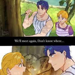This is a pixiv picture whose title is Jojo we’ll meet again.