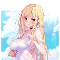 This is a pixiv picture whose title is 喜多川海夢.