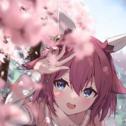 This is a pixiv picture whose title is サクラチヨノオー.