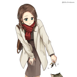 This is a pixiv picture whose title is 野良猫になつかれたいOLさん.
