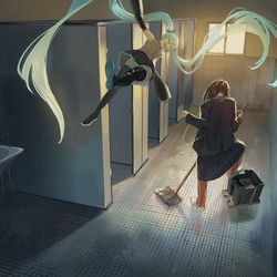 This is a pixiv picture whose title is 居残りライブ.