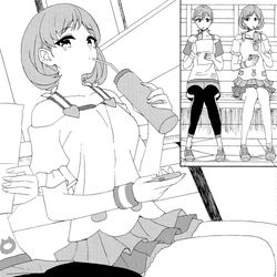 This is a pixiv picture whose title is 寄る.
