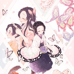 This is a pixiv picture whose title is 胡蝶しのぶ誕生祭2022.