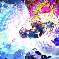 This is a pixiv picture whose title is 【skeb】深海の花火.