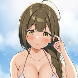 This is a pixiv picture whose title is 水着ストロメリア.