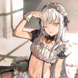 This is a pixiv picture whose title is どじっこメイド.