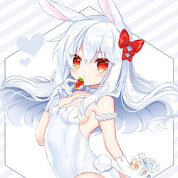 This is a pixiv picture whose title is ホワイトバニー.