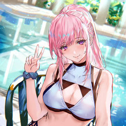 This is a pixiv picture whose title is プール自撮り.