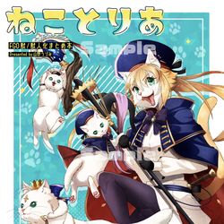 This is a pixiv picture whose title is 通販先行新刊サンプル＋fate獣化ログ9.