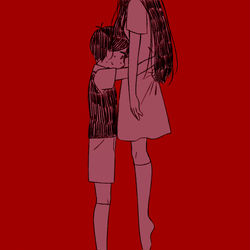This is a pixiv picture whose title is 愛してるよ.