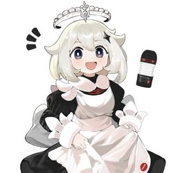 This is a pixiv picture whose title is 女仆装派蒙.