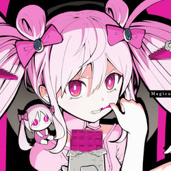 This is a pixiv picture whose title is 魔法少女とチョコレゐト.
