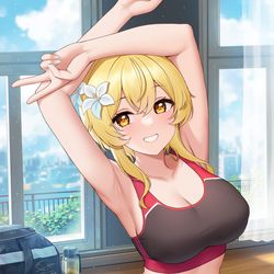 This is a pixiv picture whose title is V.