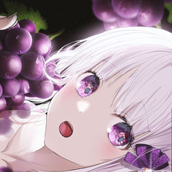This is a pixiv picture whose title is 🍇葡萄X少女.