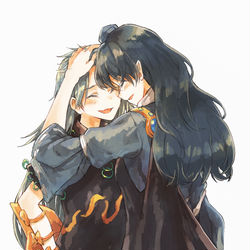 This is a pixiv picture whose title is 百々世と龍と典の絵と漫画.