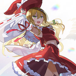 This is a pixiv picture whose title is 霊魔理沙.