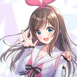 This is a pixiv picture whose title is キズナアイ.