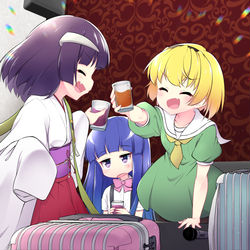 This is a pixiv picture whose title is 打ち上げエウさとりか.