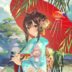 This is a pixiv picture whose title is 🌿.