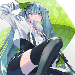 This is a pixiv picture whose title is レーシングミク2022.