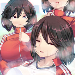 This is a pixiv picture whose title is 走るJK.