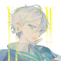 This is a pixiv picture whose title is 【Web再録】yellow【#にじそうさく04】.