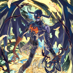 This is a pixiv picture whose title is 堕天.