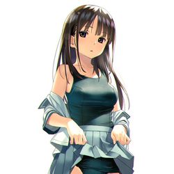 This is a pixiv picture whose title is スカートめくり.