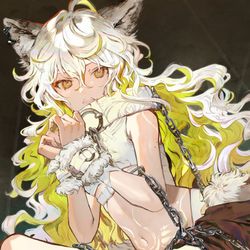 This is a pixiv picture whose title is 🐺.