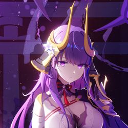 This is a pixiv picture whose title is 雷电将军.